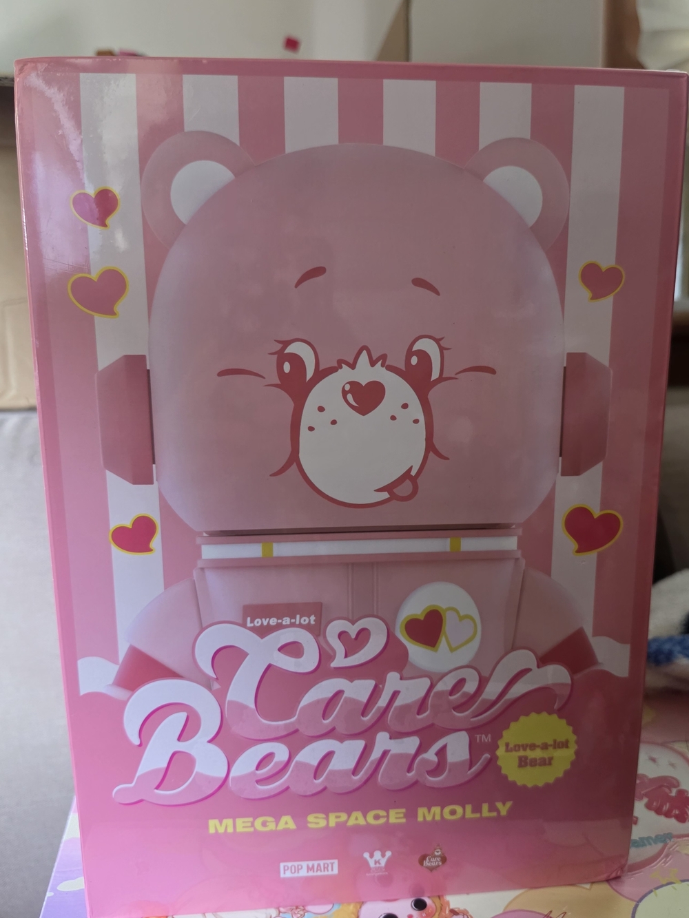 Brand New, Sealed Care Bears Mega Space Molly Pink Plush Toy - Love-a-lot Bear